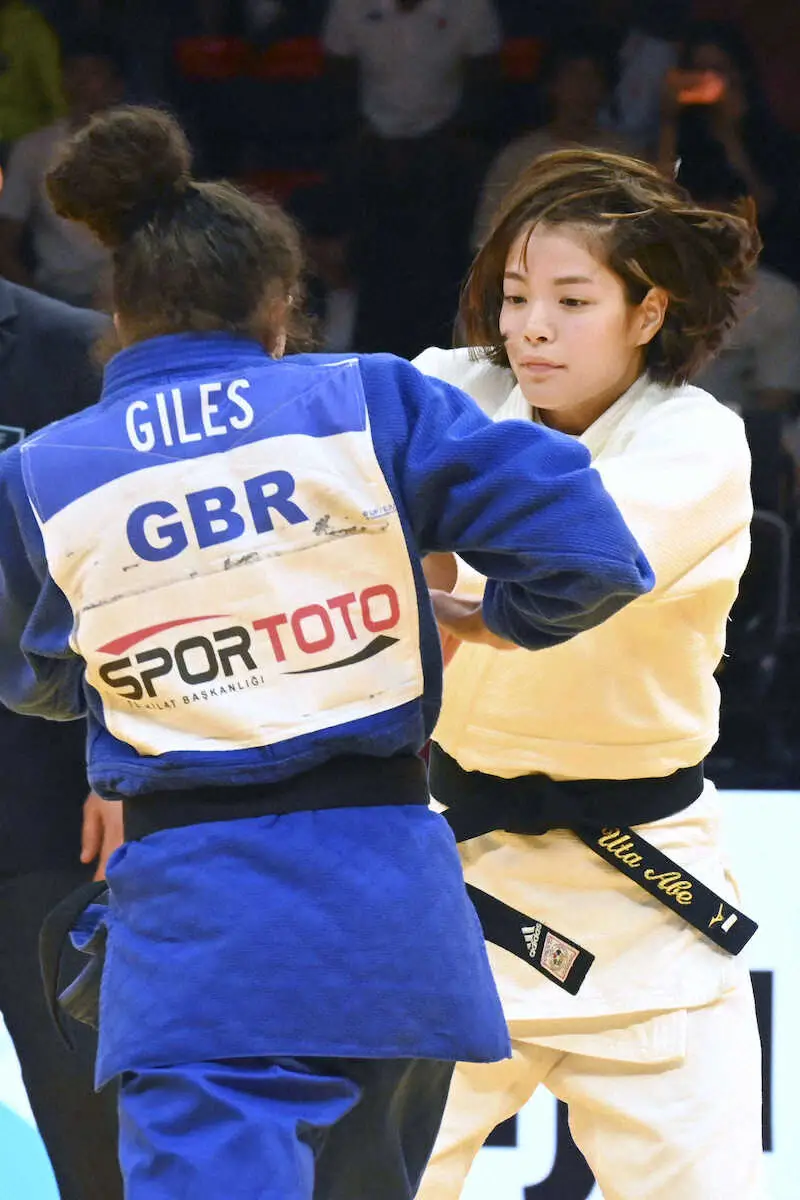 【画像・写真】阿部詩、女王の貫録　女子52キロ級　東京五輪3位を相手にわずか10秒で一本勝ち