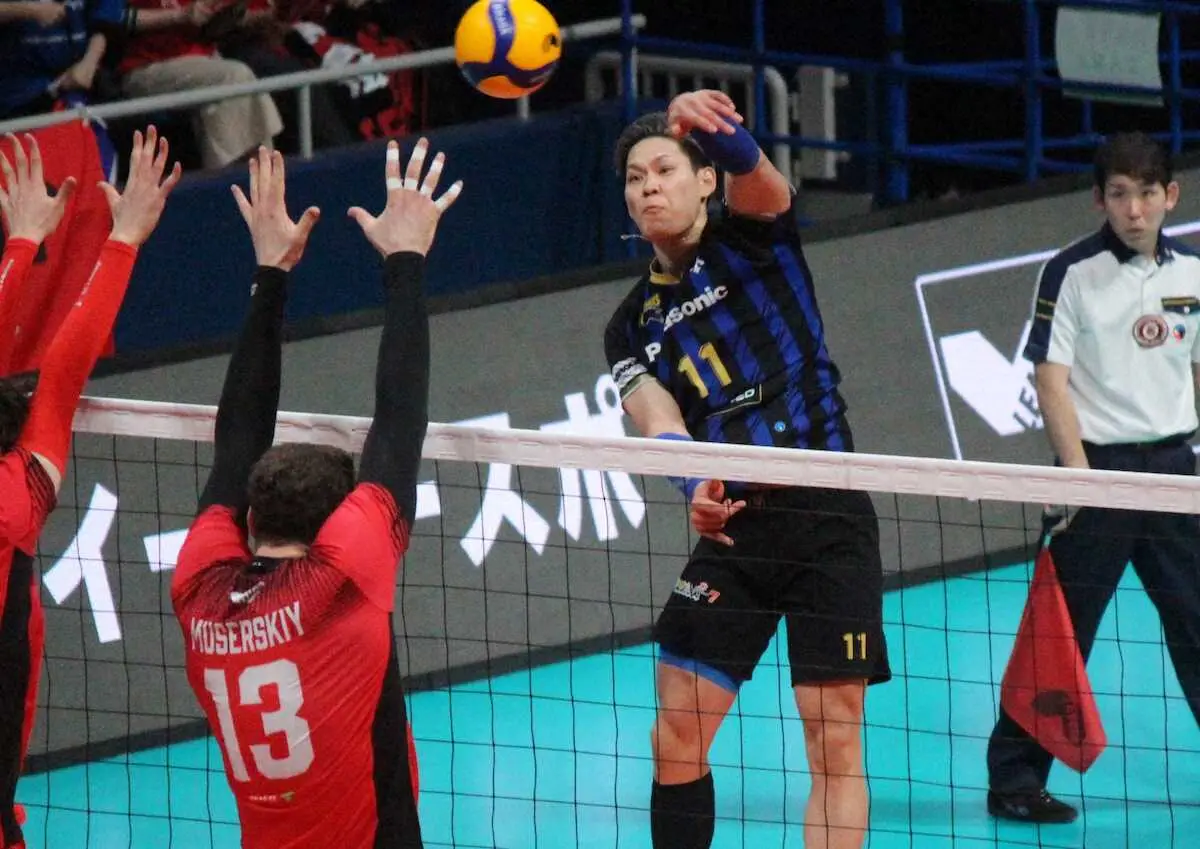 【画像・写真】【Vリーグ】パナソニック西田有志チーム最多18得点で復調アピール「結構いい状態だと思う」
