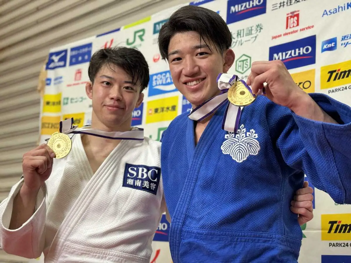 【画像・写真】【柔道】田中兄弟V　兄66キロ級・龍馬、弟73キロ級・龍雅　兄弟で五輪を目標