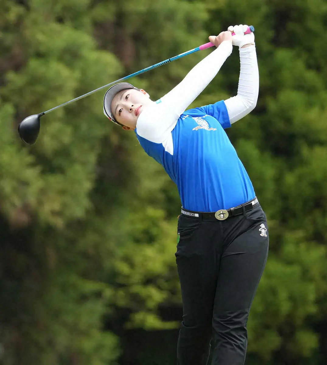 【画像・写真】竹田麗央が66で急浮上！地元・熊本でツアー初Vへ　14日で震災から8年「元気づけられるプレーを」