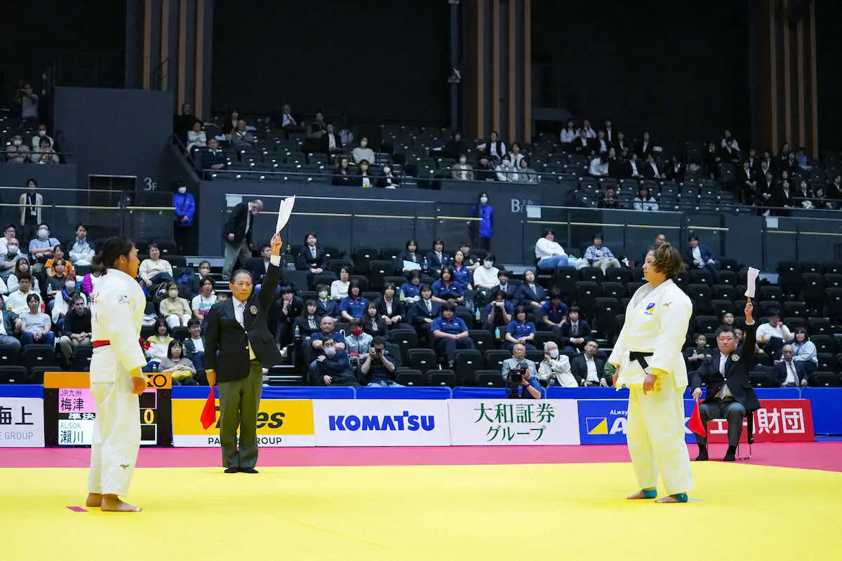 【画像・写真】【柔道】8年ぶり復活　3分の1が旗判定で決着　大きな混乱なしも「基準に明確なものがない」皇后杯