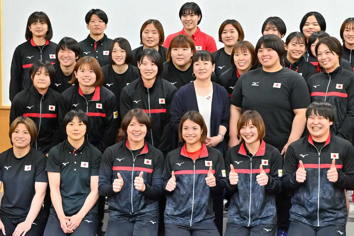 【画像・写真】【柔道】谷亮子さんが阿部詩ら後輩に金言「パリでも金、やっパリ金」代表合宿で初の講演実施