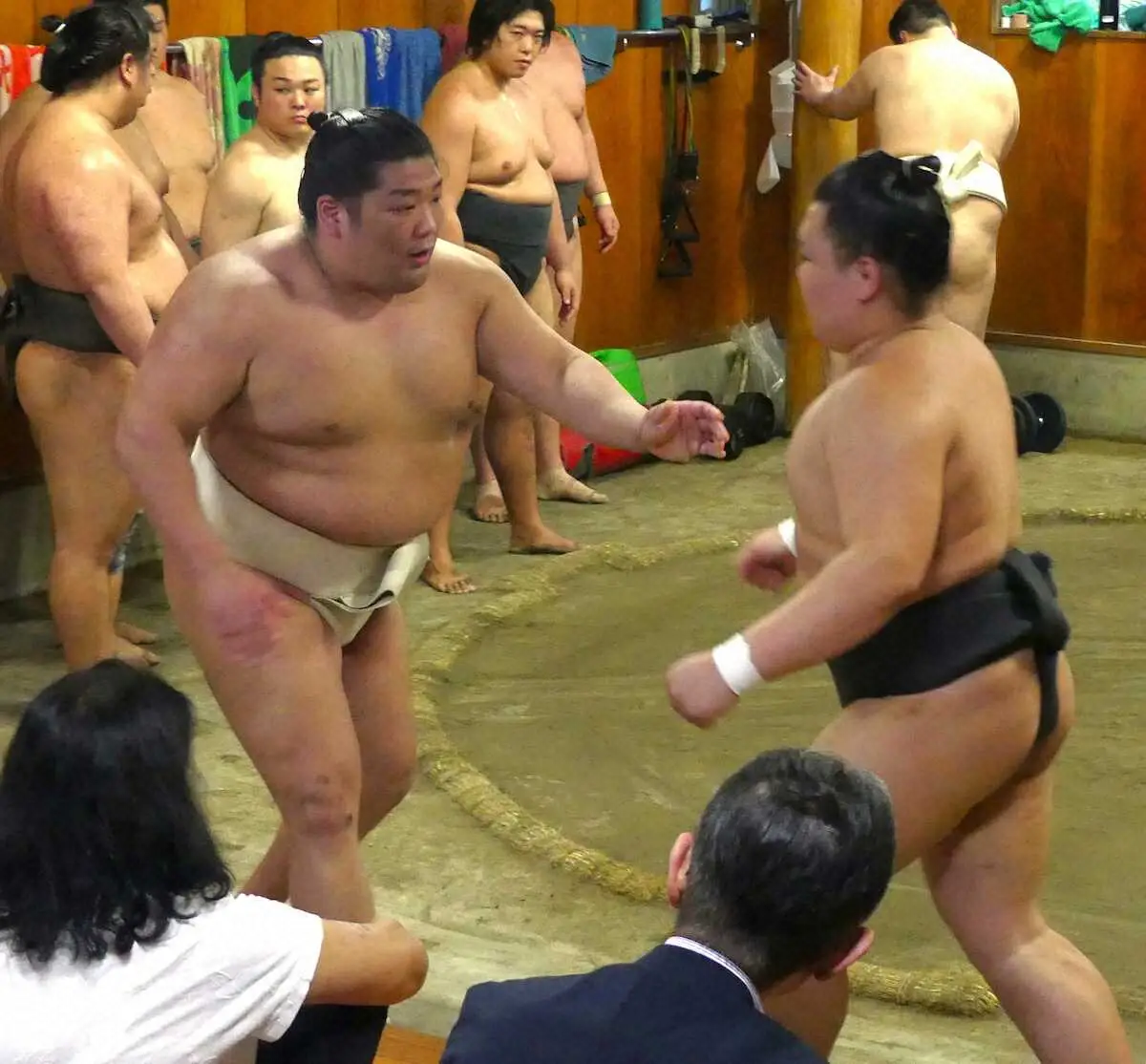 【画像・写真】尊富士が一丁押しを再開「土俵のケガは土俵で治さないと」本能のままに、夏場所出場へ前向き