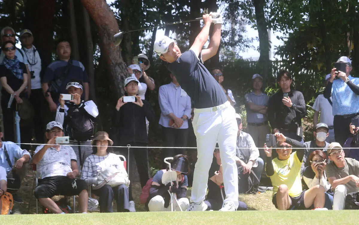 【画像・写真】河本力が1番から魅せた！　パー4で1オン成功、イーグル奪取「いいスピン量と曲がり方で完ぺき」