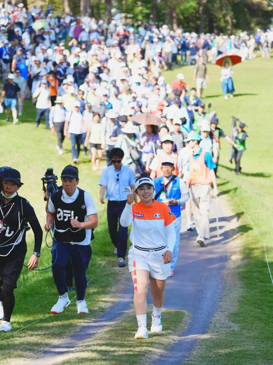 【画像・写真】2季連続女王・山下美夢有は74と落として4位「伸ばせず本当に悔しい」