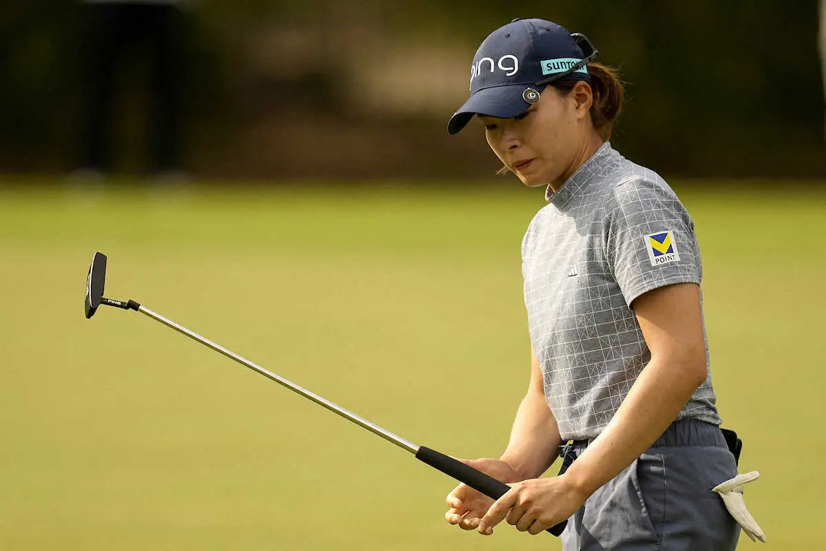 【画像・写真】渋野日向子は1オーバー58位と出遅れる　最終9番で痛恨ダボに「凄く残念」