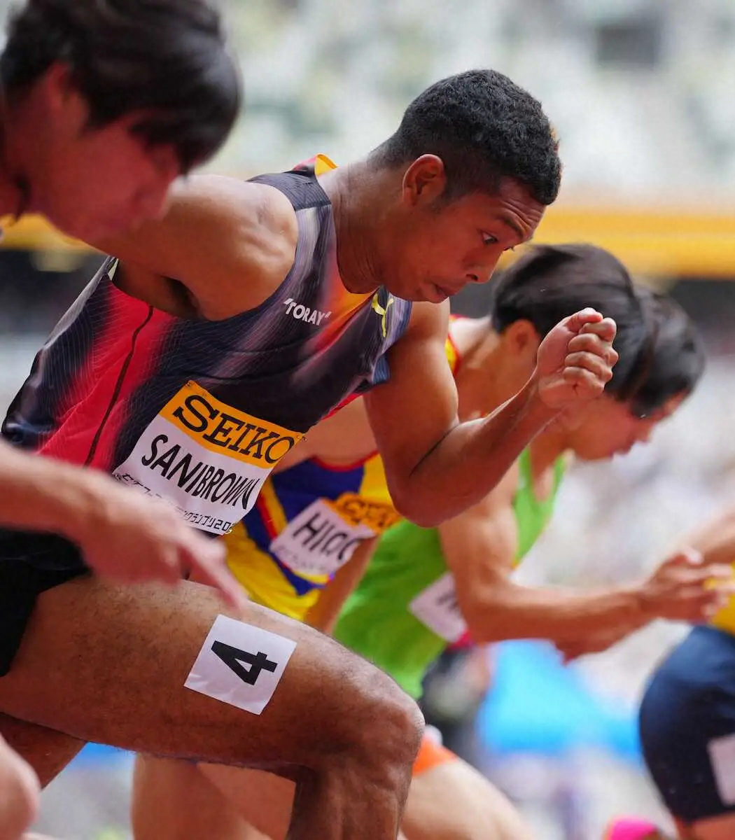【画像・写真】【陸上】サニブラウン　100ｍ予選は10秒07　午後4時15分から決勝、10秒00以内でパリ切符