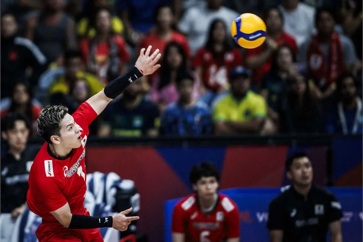 【画像・写真】西田で快幕!バレー男子“パリ前哨戦”で東京五輪銅アルゼンチンに逆転勝ち　世界ランク過去最高3位浮上