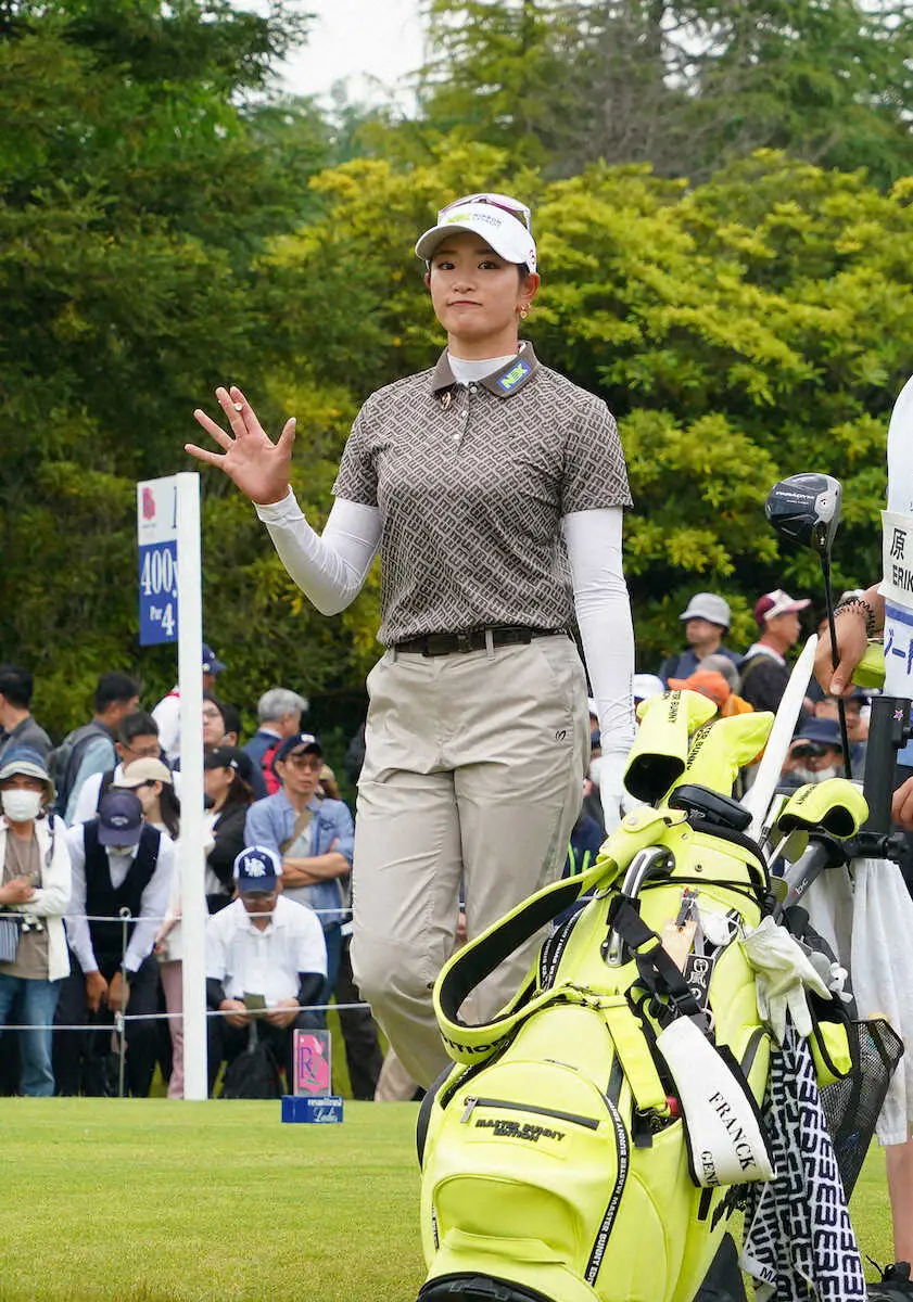 【画像・写真】原英莉花　ジャンボの助言で復調「ティーショットが安定していた」ツアー初V思い出の大会で今季初優勝狙う