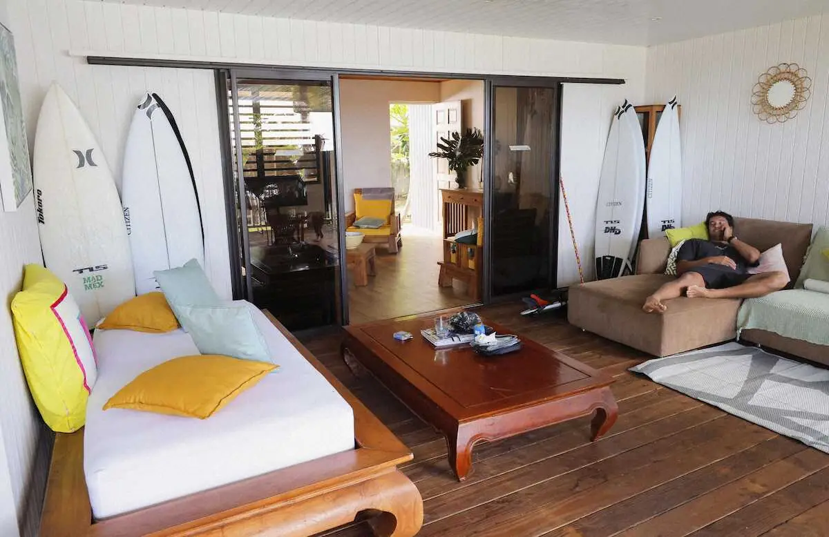 【画像・写真】パリ五輪サーフィン開催・タヒチにジャパンハウス誕生　男子のオレアリー・コナー「本当に最高」