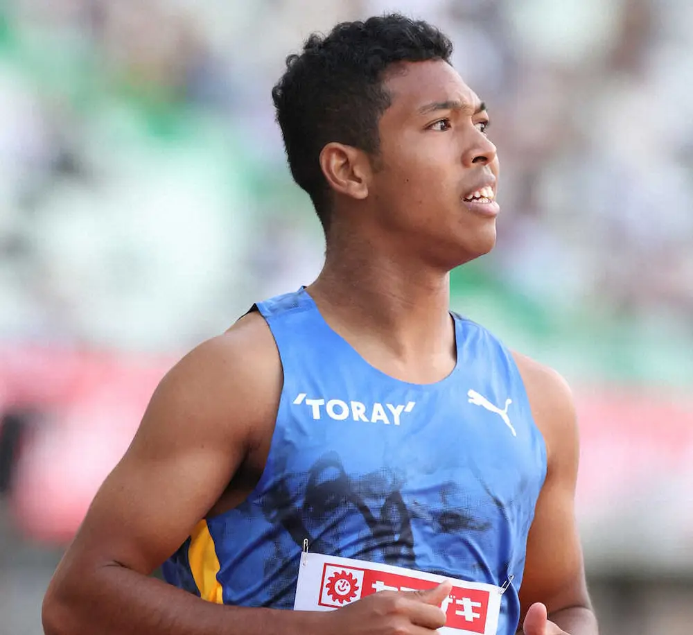 【画像・写真】【陸上】サニブラウン、100mでパリ五輪出場権獲得　9秒99で参加標準突破