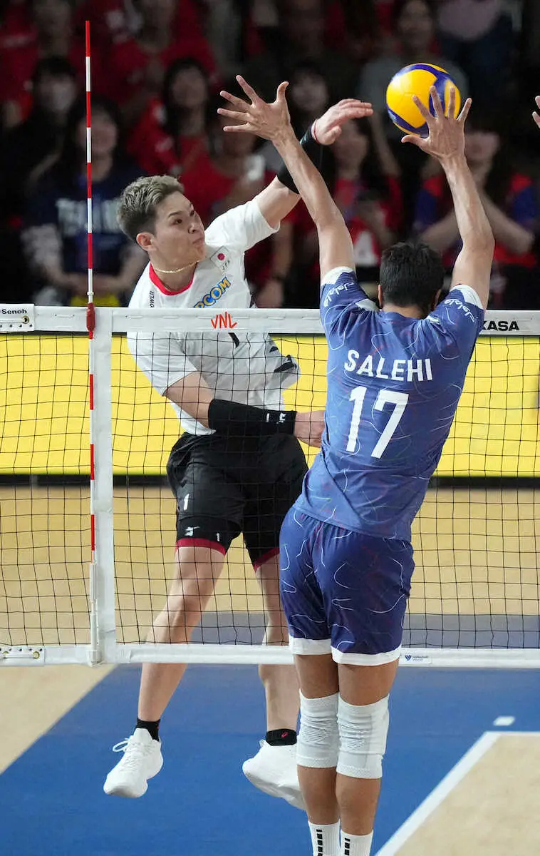 【画像・写真】【バレーボール】日本がイランにストレート勝ち　石川祐希＆高橋藍＆西田有志が14得点大暴れ