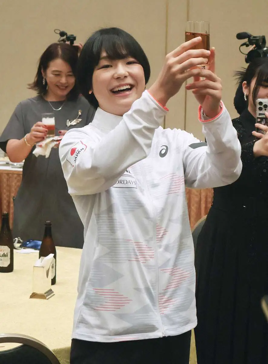 【画像・写真】藤波朱理壮　レスリング女子53キロ級五輪金で夢与える　四日市市で地元壮行会