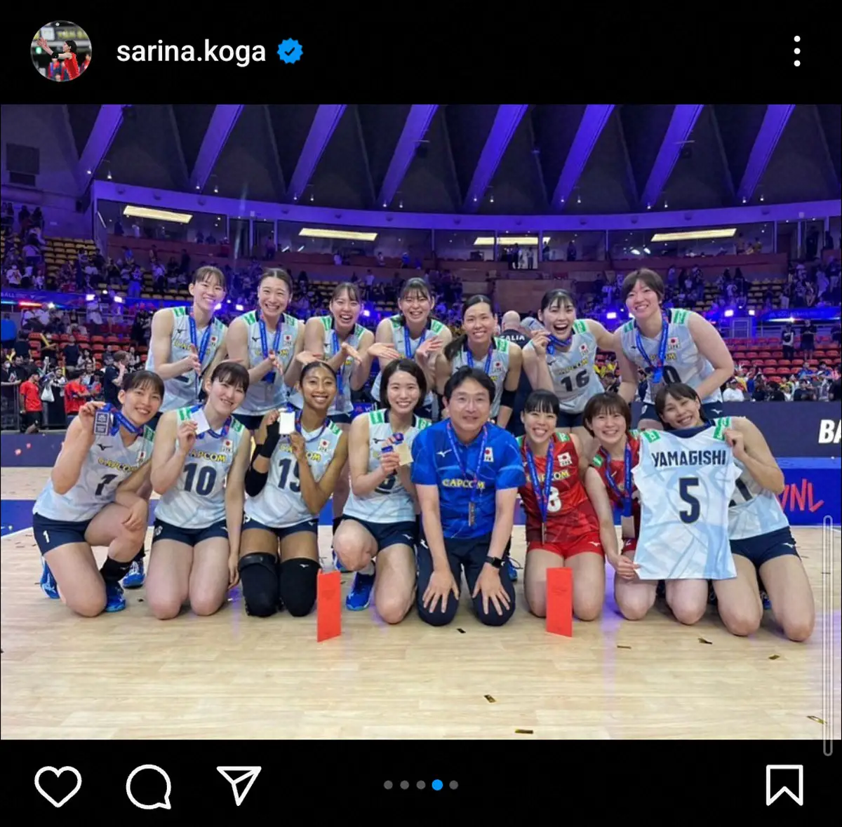 【画像・写真】バレー古賀紗理那「こんなに長く感じた1カ月は初めて笑」　周囲のサポートに感謝しパリ五輪へ決意新た