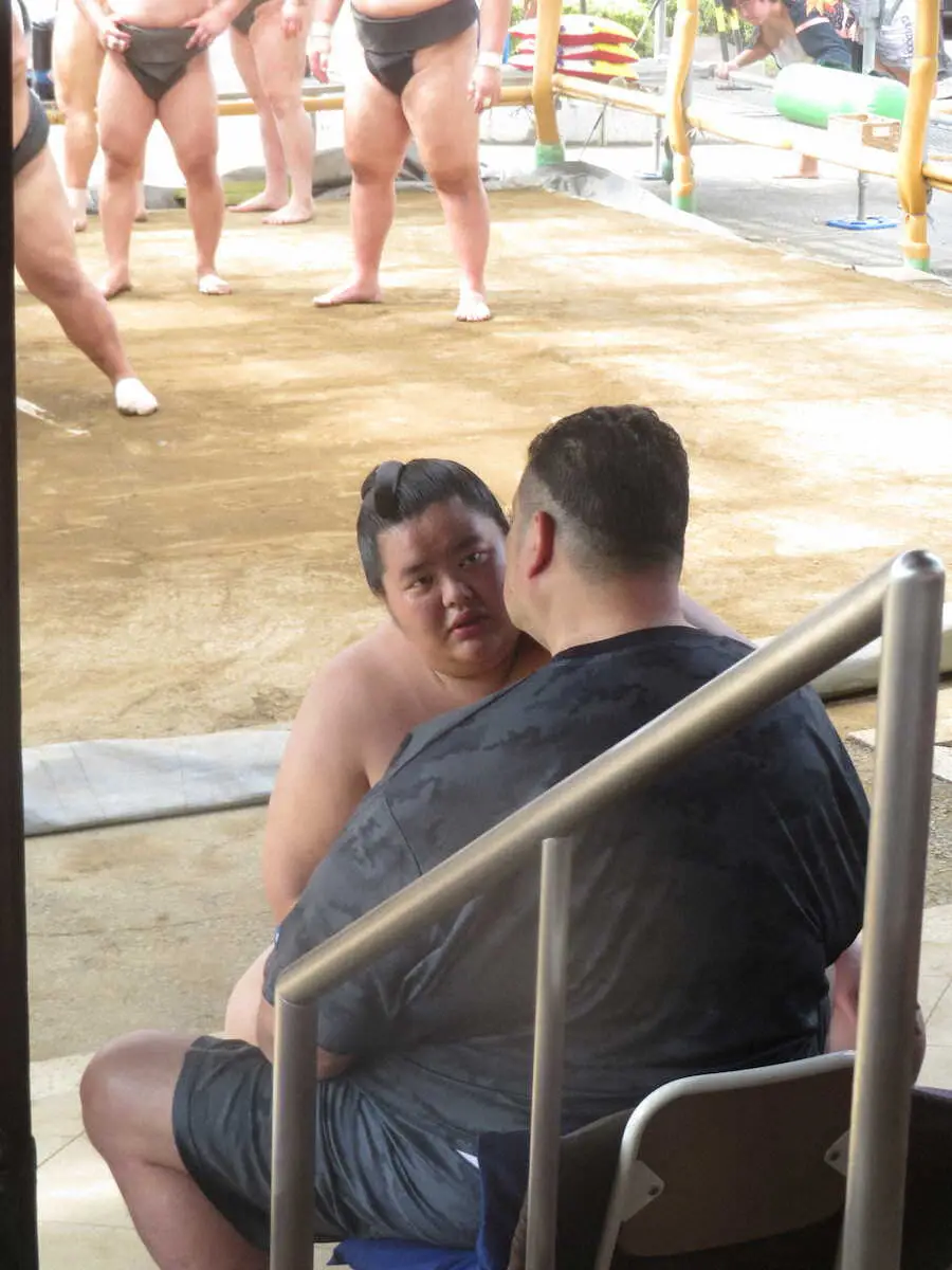 【画像・写真】琴桜　出稽古にきた錦木、王鵬らと連続12番　七夕の願いは「ご想像の通り」4場所連続2ケタ勝利中