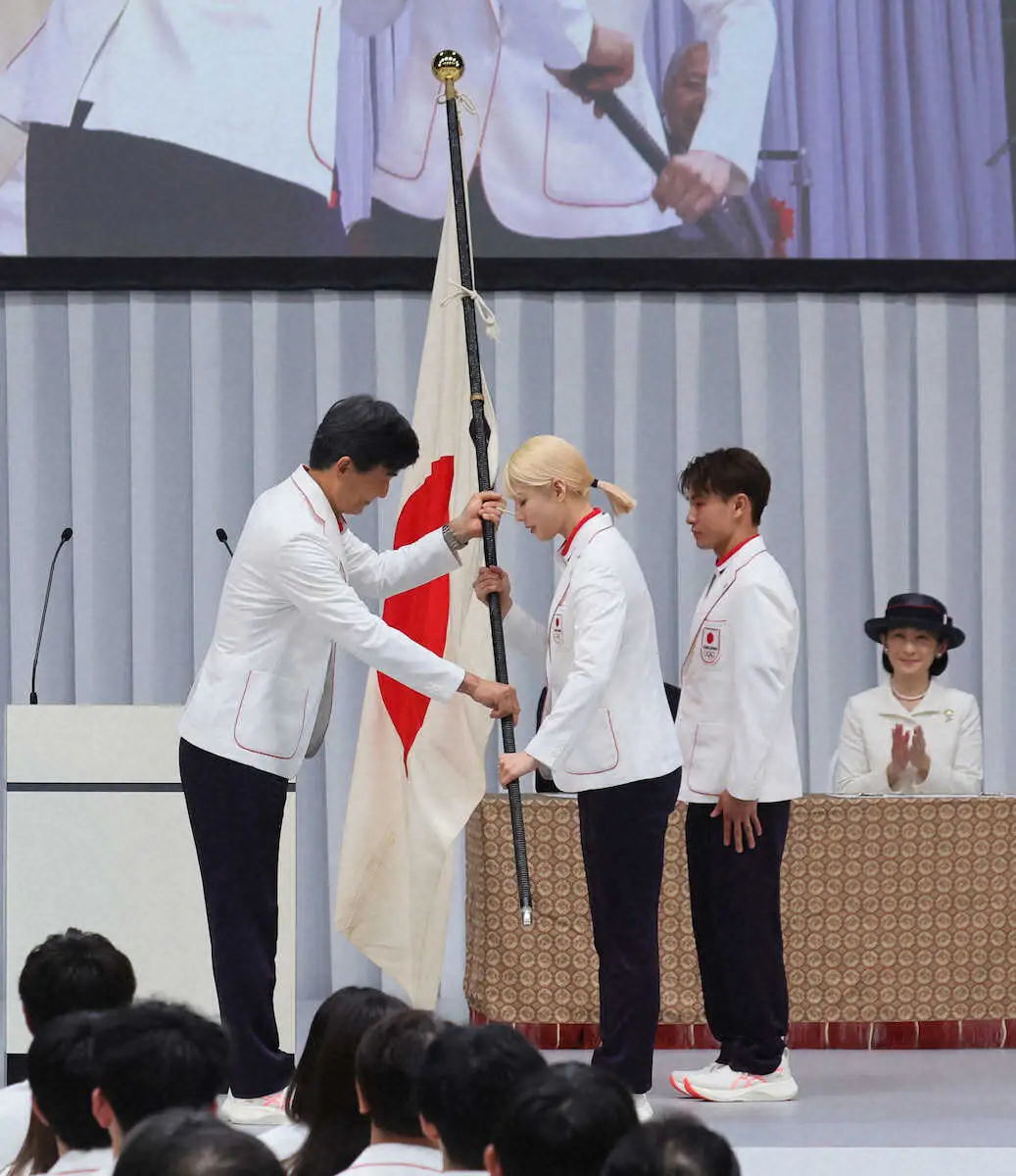 【画像・写真】パリ五輪の日本選手団が結団式　旗手SHIGEKIX「スポーツの価値を守り、創り、伝える」目標は金20