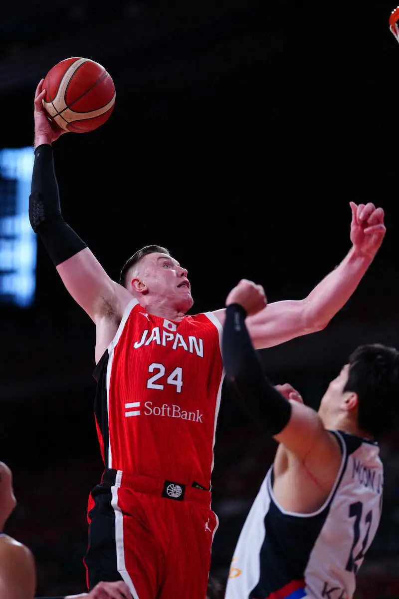 【画像・写真】【バスケ男子】日本が韓国に辛勝　パリ五輪前最後の国内強化試合　河村勇輝「反省の多い試合」