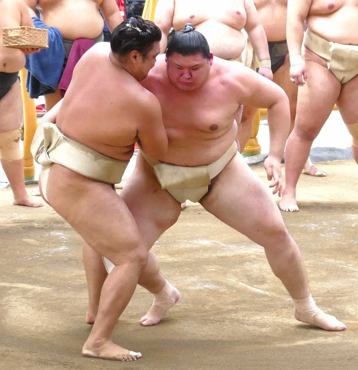 【画像・写真】大関復帰目指す霧島が大の里らと充実の申し合い「だいぶ当たれるようになった」首の状態は良好