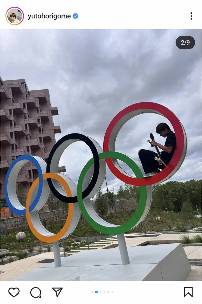 【画像・写真】スケボー東京五輪王者・堀米雄斗　パリ五輪選手村でのオフショット披露し「行ってきます」感謝と決意