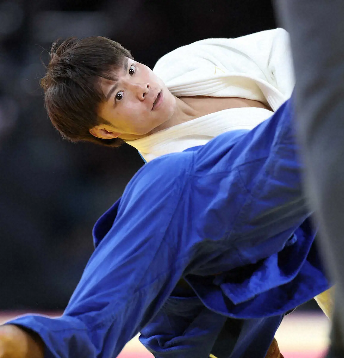 【画像・写真】＜パリ五輪　柔道＞男子60キロ、2回戦を突破する阿部一二三（撮影・平嶋　理子）