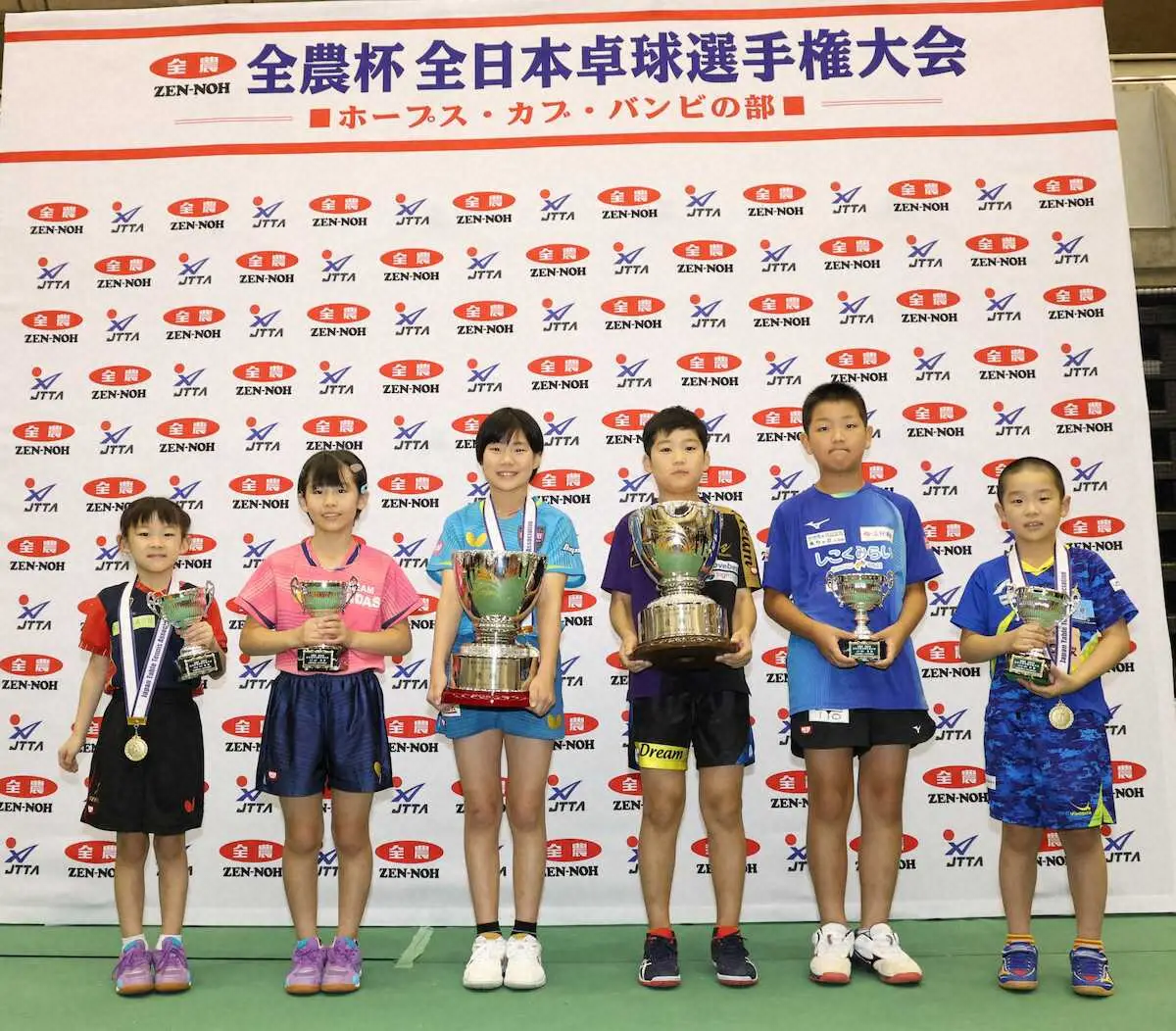 【画像・写真】全農杯全日本卓球選手権大会（ホープス・カブ・バンビの部） 松島美空が4連覇＆3世代制覇