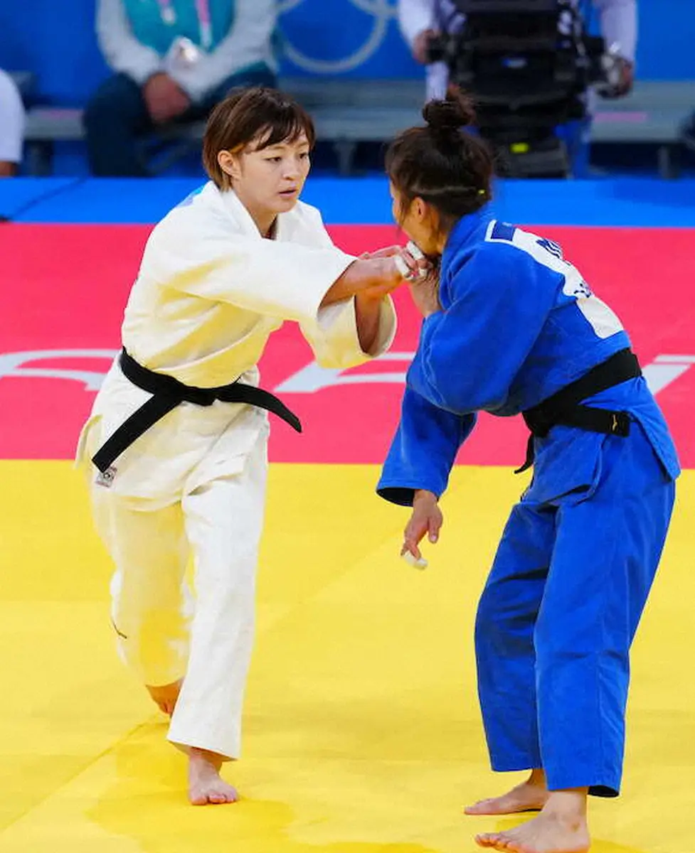 【画像・写真】柔道女子48キロ級決勝で勝利し金メダルを獲得した角田夏実（撮影・小海途　良幹）