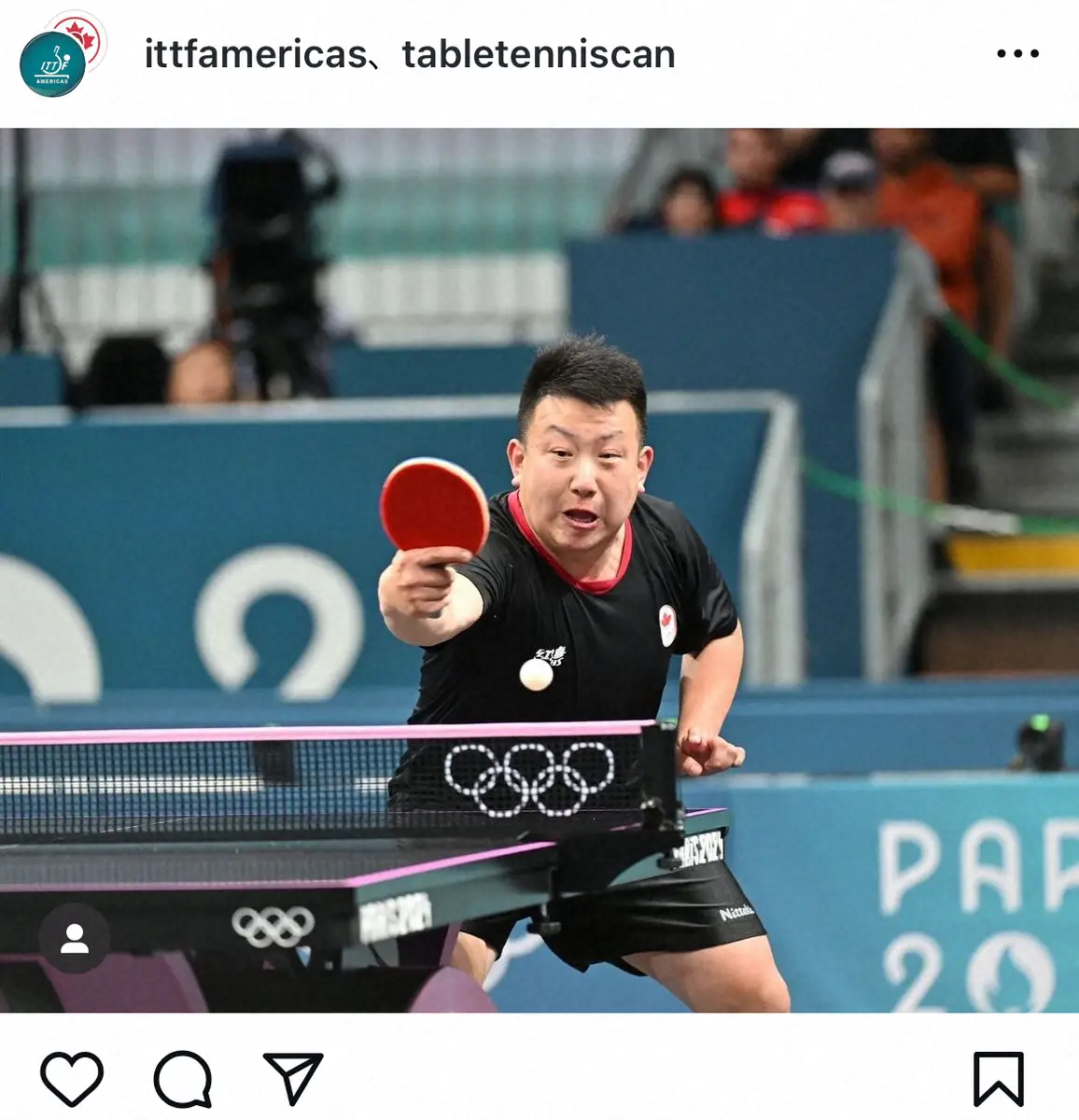 【画像・写真】Table Tennis Canada公式インスタグラム（＠tabletenniscan）から