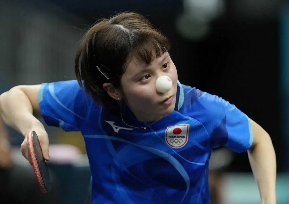 【画像・写真】ベスト8へ進出した平野美宇（AP）