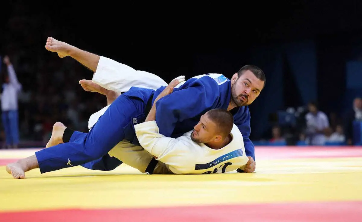 【画像・写真】ウルフ・アロン100キロ級連覇へ初戦突破！76秒“アロン対決”に完勝　日本柔道4つ目の金メダル必ず