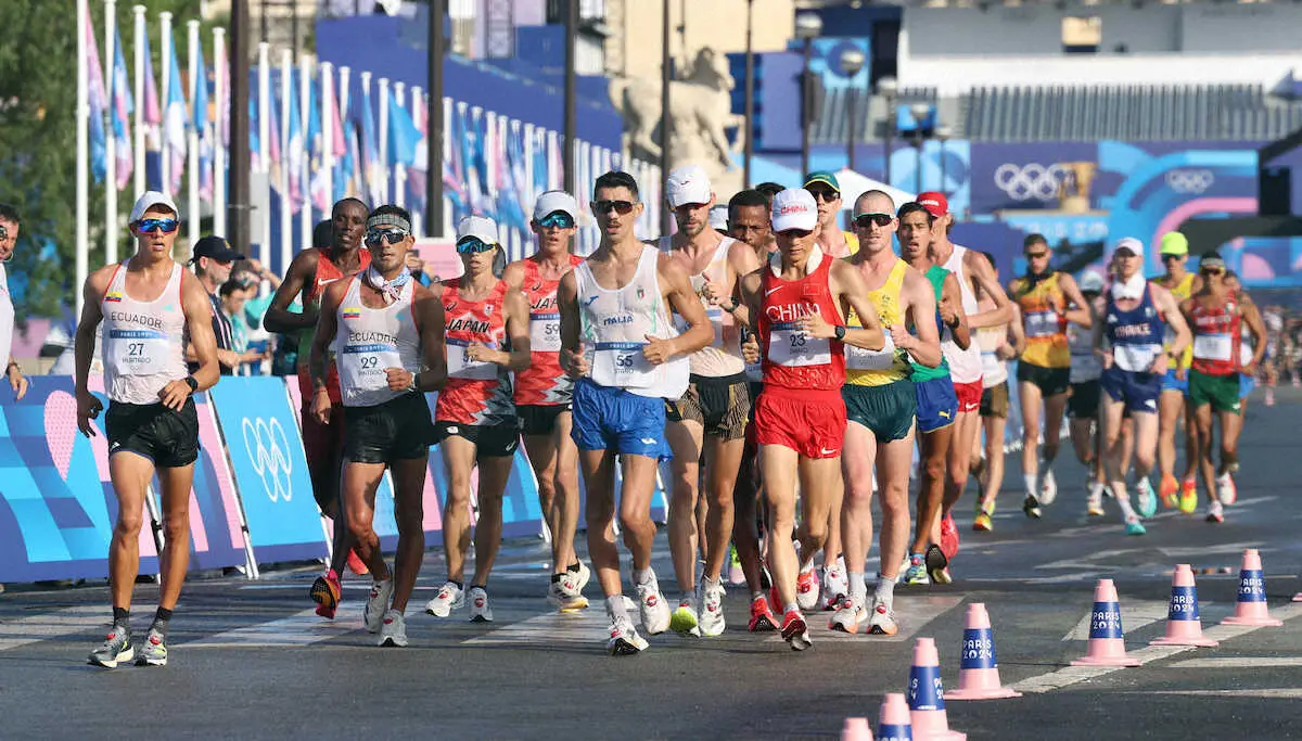 【画像・写真】男子20キロ競歩は池田7位が最高　古賀8位、浜西18位　古賀「何とか入賞できてよかった」