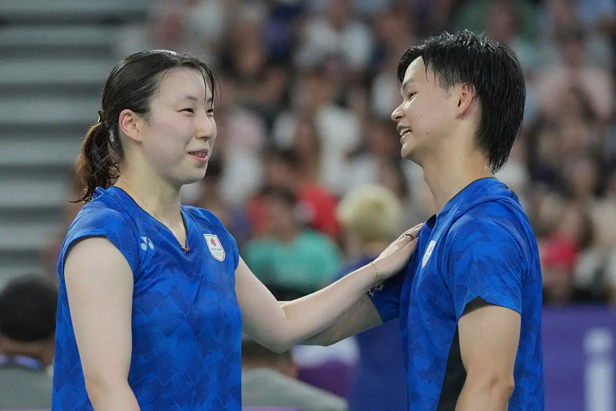 【画像・写真】パリ五輪の舞台に立った渡辺勇大・東野有紗組（AP）