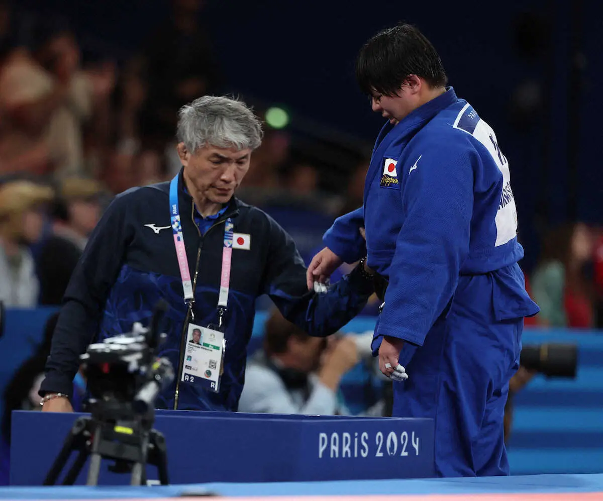 【画像・写真】柔道78キロ超級・素根輝　左膝の負傷で敗者復活戦を無念の棄権　過去最少メダル2個で女子まさかの終戦