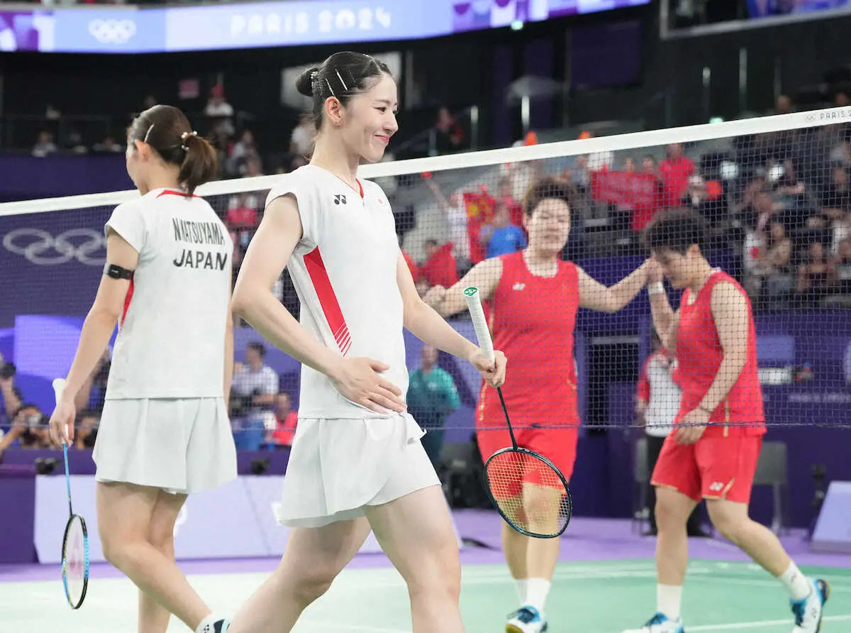 【画像・写真】決勝逃し涙のシダマツ　志田「ネットが味方してくれないなと」 銅メダルへ松山「明日こそ笑顔で終わる」