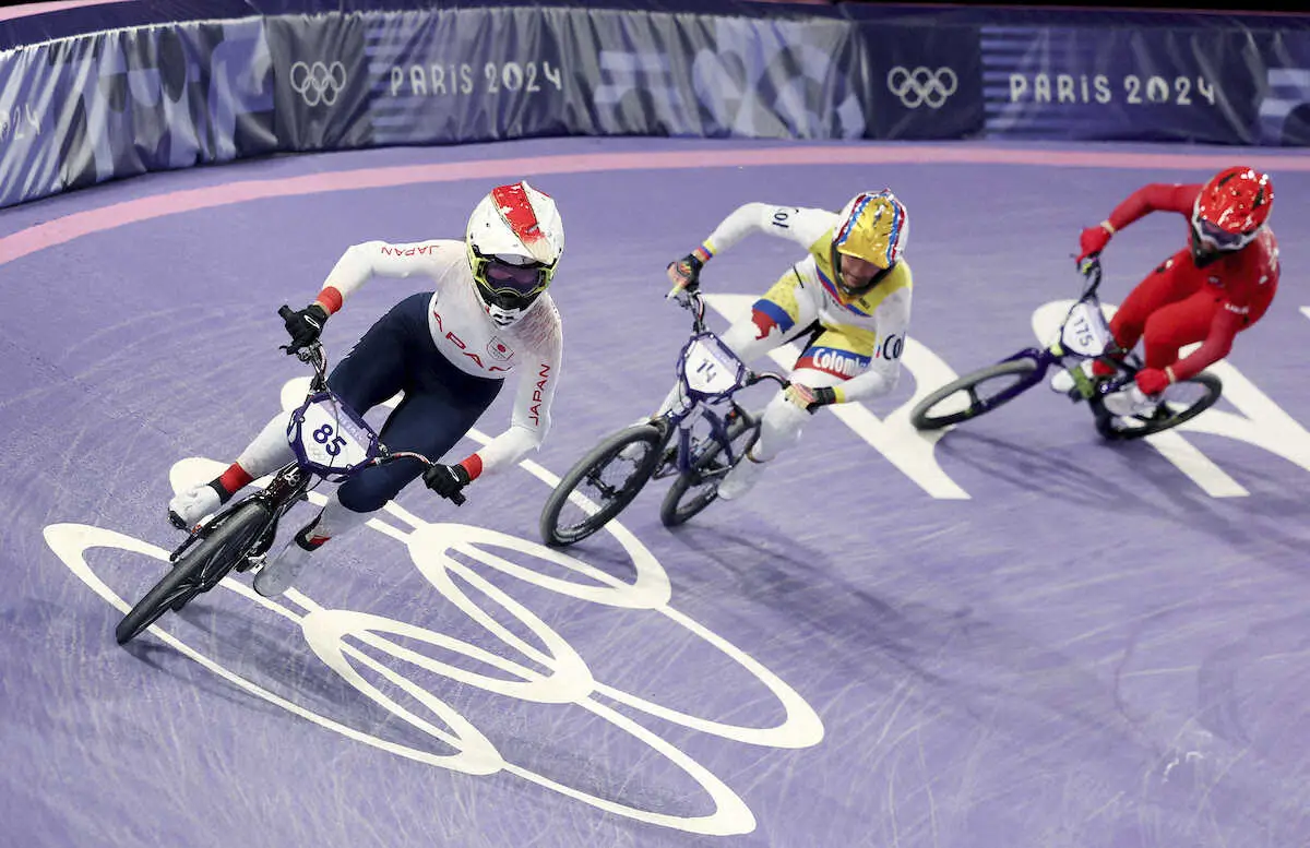 【画像・写真】【自転車】BMXレース　女子の畠山が準決勝進出　転倒乗り越えた