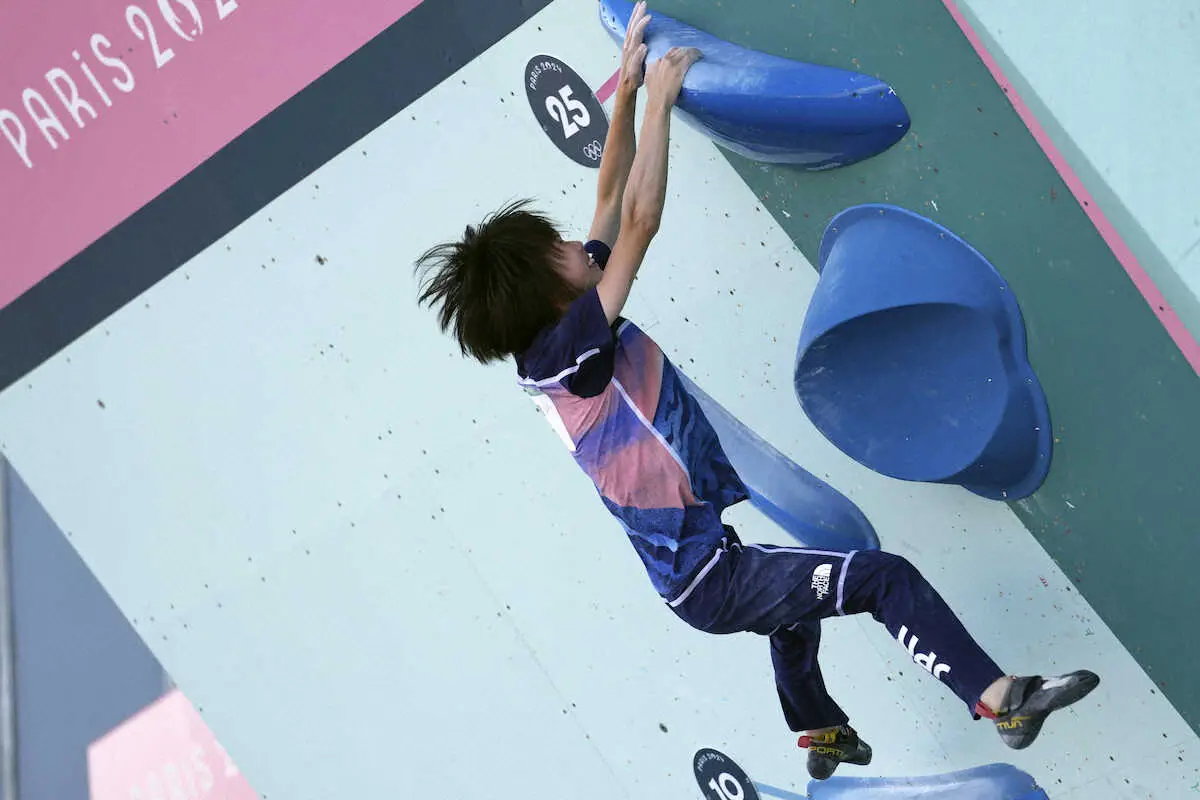 【画像・写真】東京五輪銀の野中生萌が7位発進　世界3位の森秋彩は11位　スポーツクライミング女子複合予選