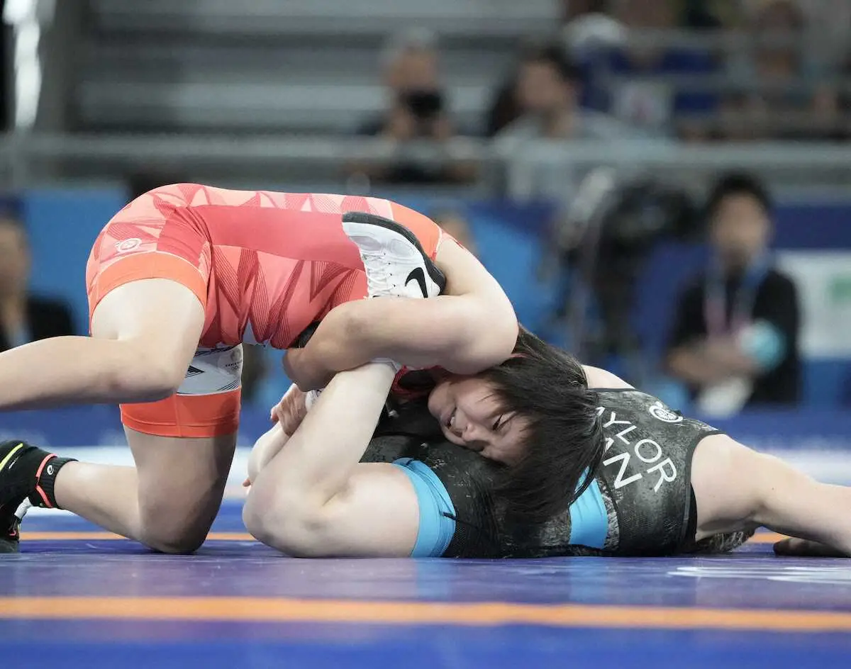 【画像・写真】レスリング57キロ級・桜井つぐみ　22歳世界女王が初戦突破！女子出場4階級連続メダルへ準々決勝進出