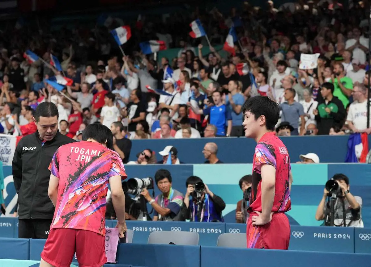 【画像・写真】卓球男子　3大会連続のメダル届かず　涙の張本智和「最悪の大会」から「凄くいい大会」へ