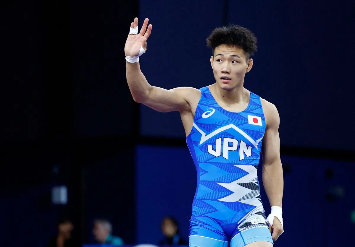 【画像・写真】レスリング・高谷大地が準決勝進出！元世界王者討ち「マジで？やばっ！」自身もビックリ2戦連続圧勝