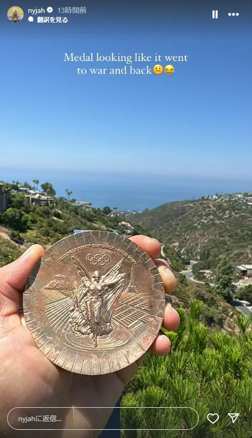 【画像・写真】ショック！五輪メダルがボロボロ　スケボー銅メダリスト「戦争に行って戻ってきたみたいな…」