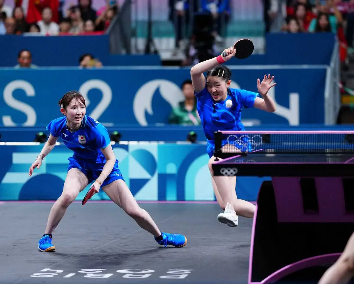 【画像・写真】中国ペア追い詰めた“ひなみわ”結成は選手で決めた　早田ひな「どうするか3人で話し合った」