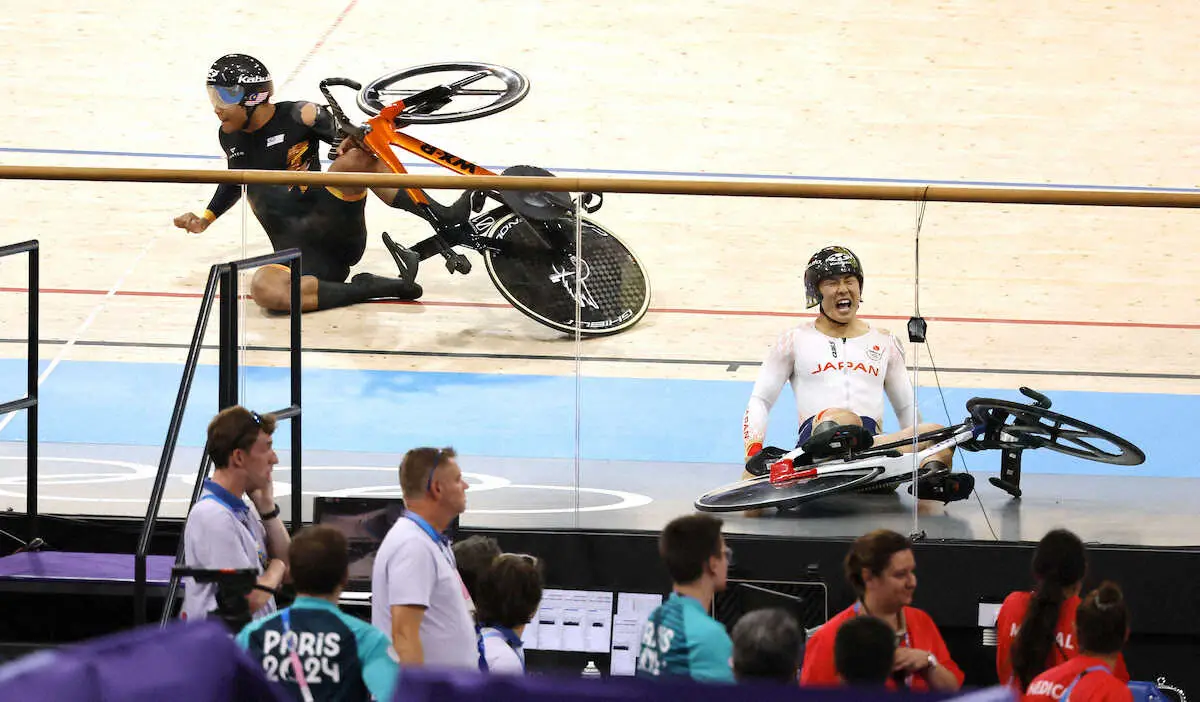 【画像・写真】男子ケイリン決勝で中野慎詞が無念の落車4位　北京五輪銅の永井清史以来16年ぶりメダルならず