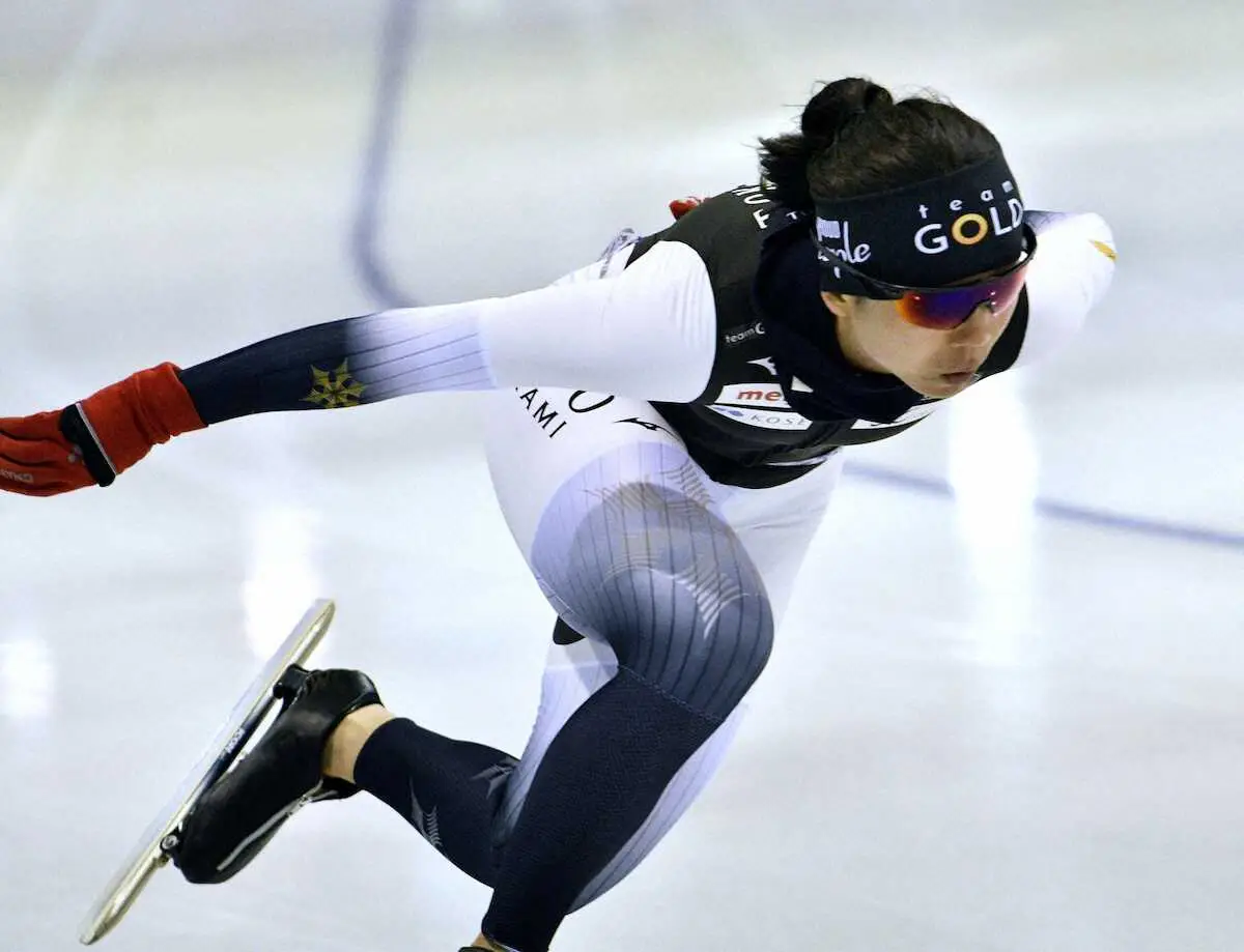 【画像・写真】練習を公開したスピードスケート女子の高木美帆＝明治北海道十勝オーバル