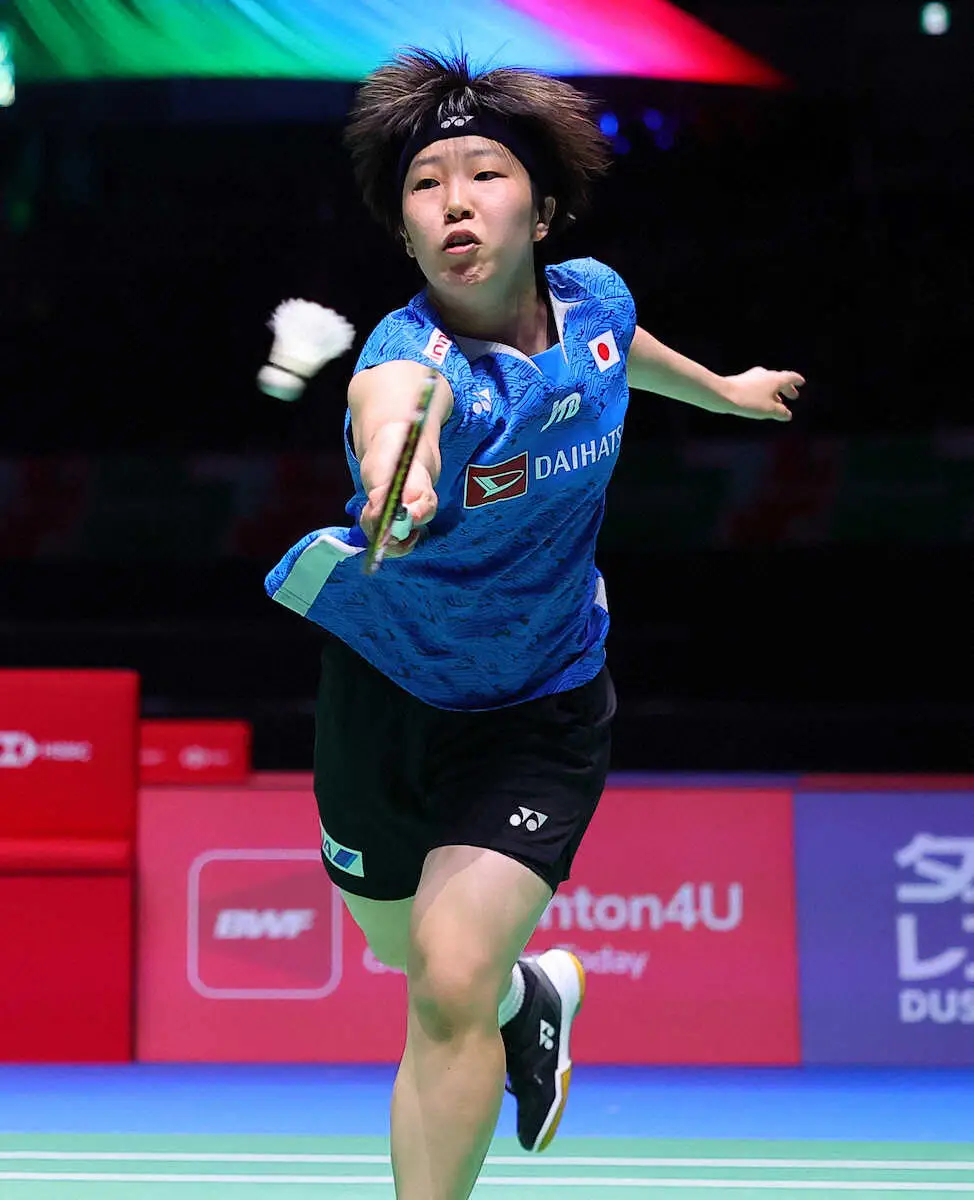 【画像・写真】【バドミントン】「丁寧にやれた」山口茜ストレート勝ちで8強入り　ジャパンオープン