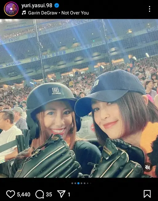 【画像・写真】“ビキニの女王”安井友梨　のりピーと東京ドーム“フル装備”2ショット公開に「カッコいい」「素敵」