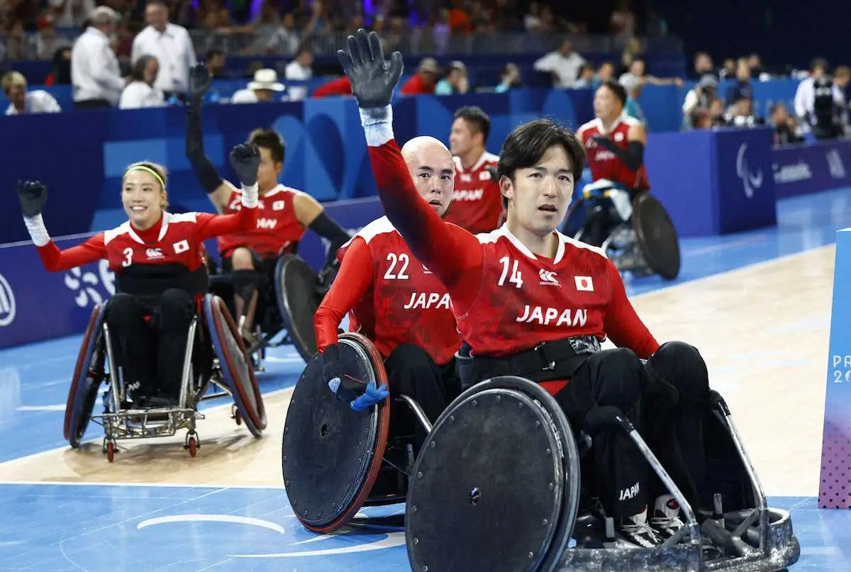 【画像・写真】【パリ・パラリンピック第5日】車いすラグビー初の決勝進出　バドミントン・梶原、里見は連覇王手