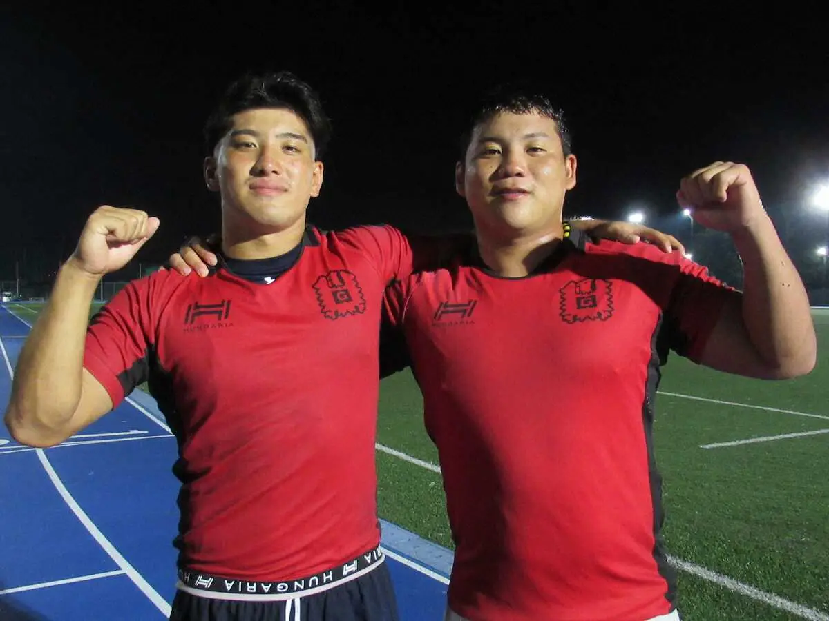 【画像・写真】関学大　平生翔大主将と松本壮馬副将が「大学選手権ベスト4」へチーム引っ張る　関西大学ラグビー