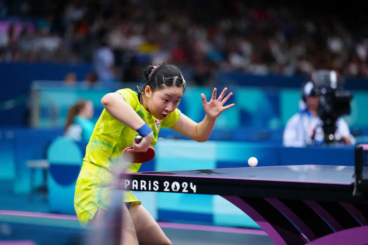 【画像・写真】【卓球】張本美和　団体50年ぶり偉業Vの16歳“主役”が貫禄の圧勝発進！シングルス3回戦に進出