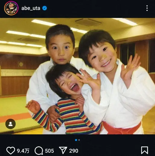 【画像・写真】阿部詩　幼少期の秘蔵ショット公開に「小さい頃から強そう」「面影あってちょー可愛い」「癒やされる」