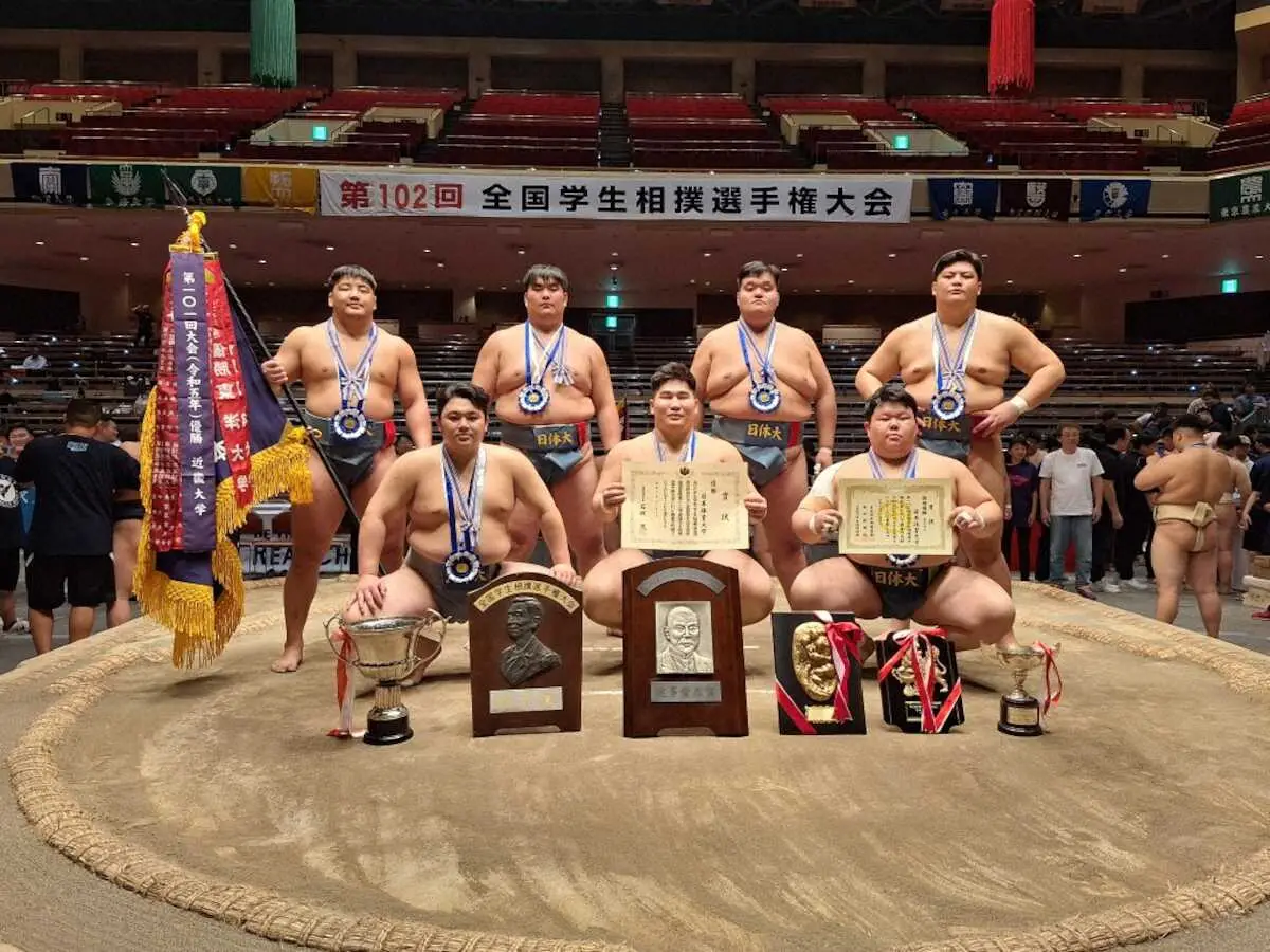 【画像・写真】【全国学生相撲選手権】日体大が3年ぶり団体優勝！拓大との決勝は0―2から逆転“ジンクス”破った