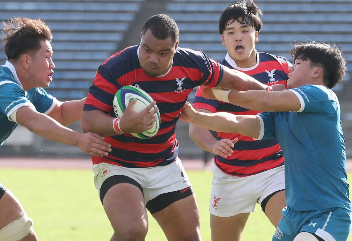 【画像・写真】【関西大学ラグビー】京産大No・8ポルテレ、亡き大叔父にささげる3トライ　開幕5連勝に貢献